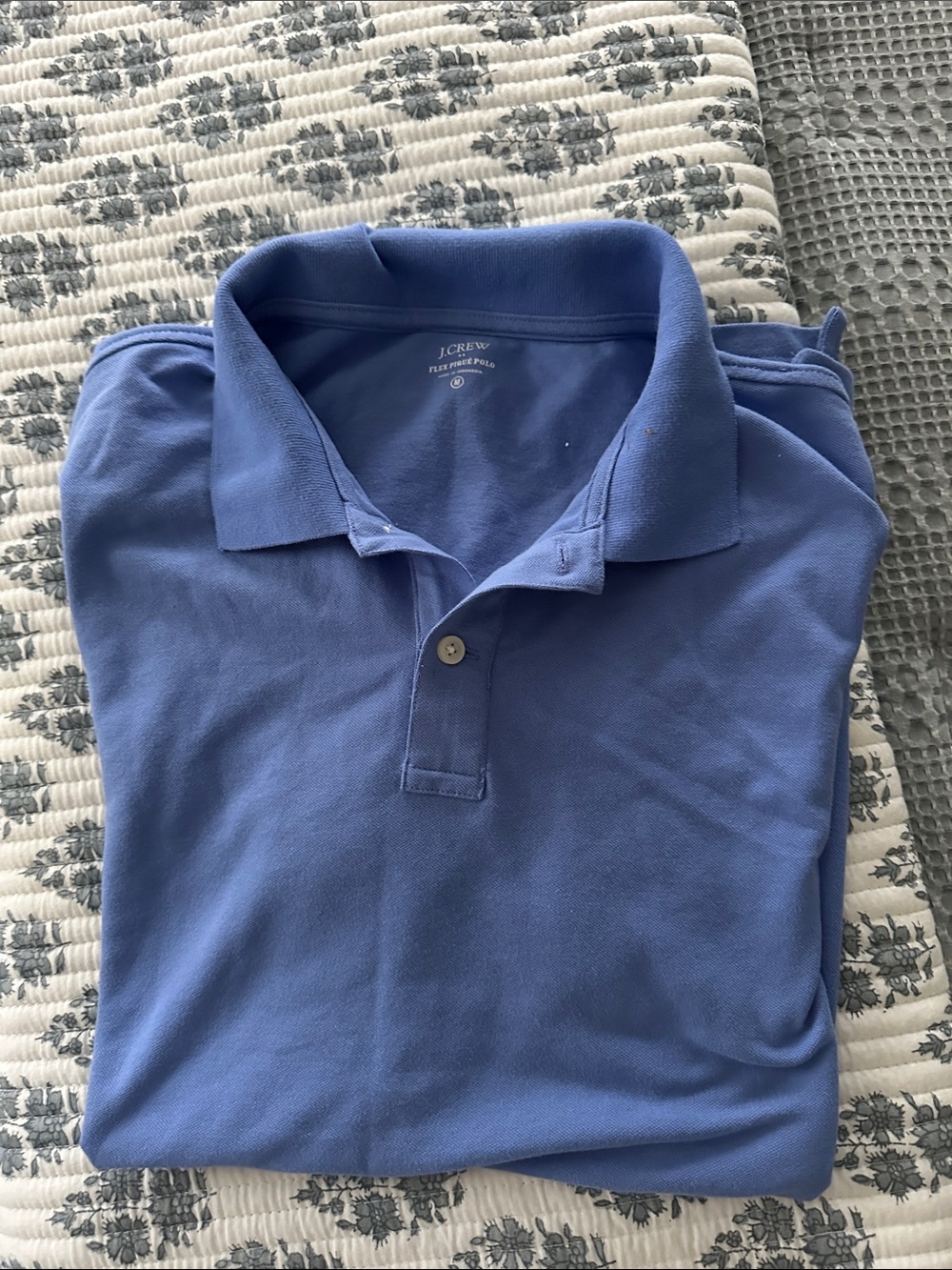 J. Crew Men's Periwinkle Blue Polo Shirt